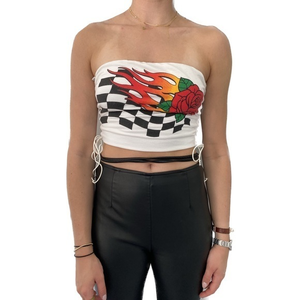 🔥 NWOT better‎ be checker rose tube top 🔥